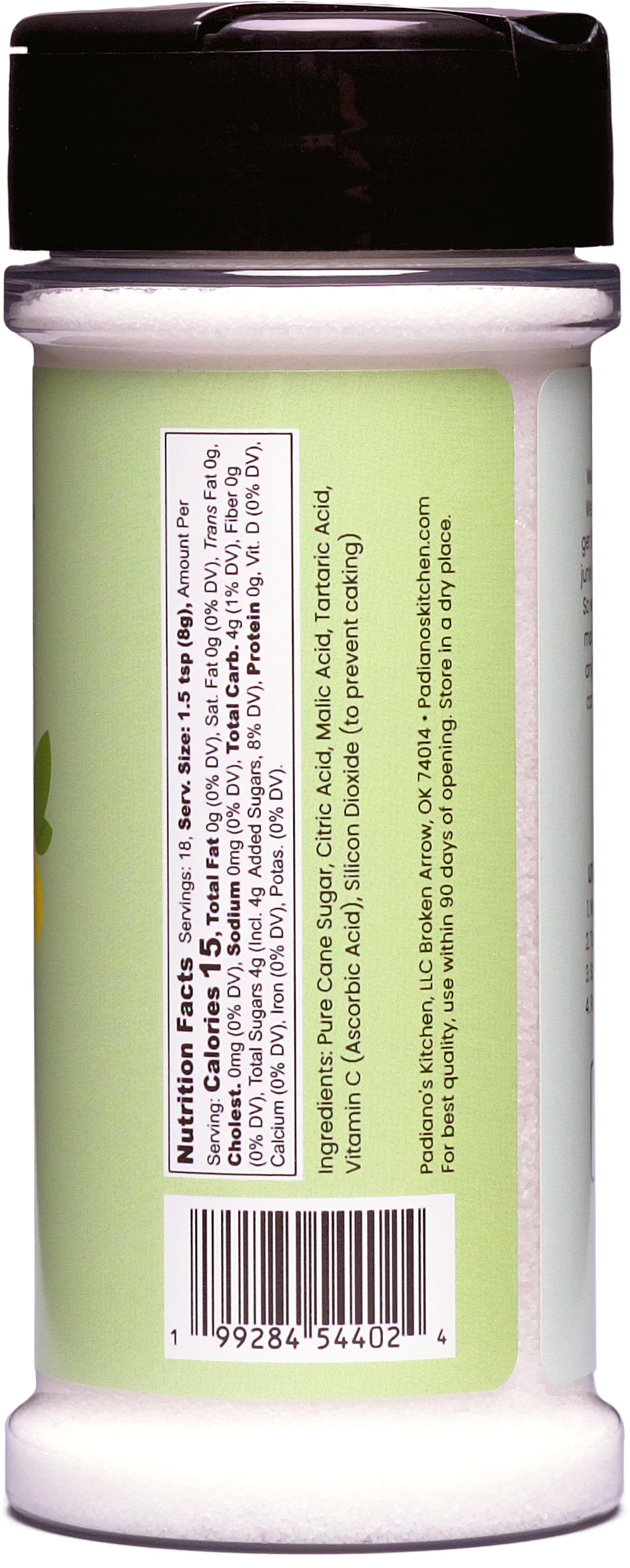 Literally Sour Level 2 bottle side panel 1