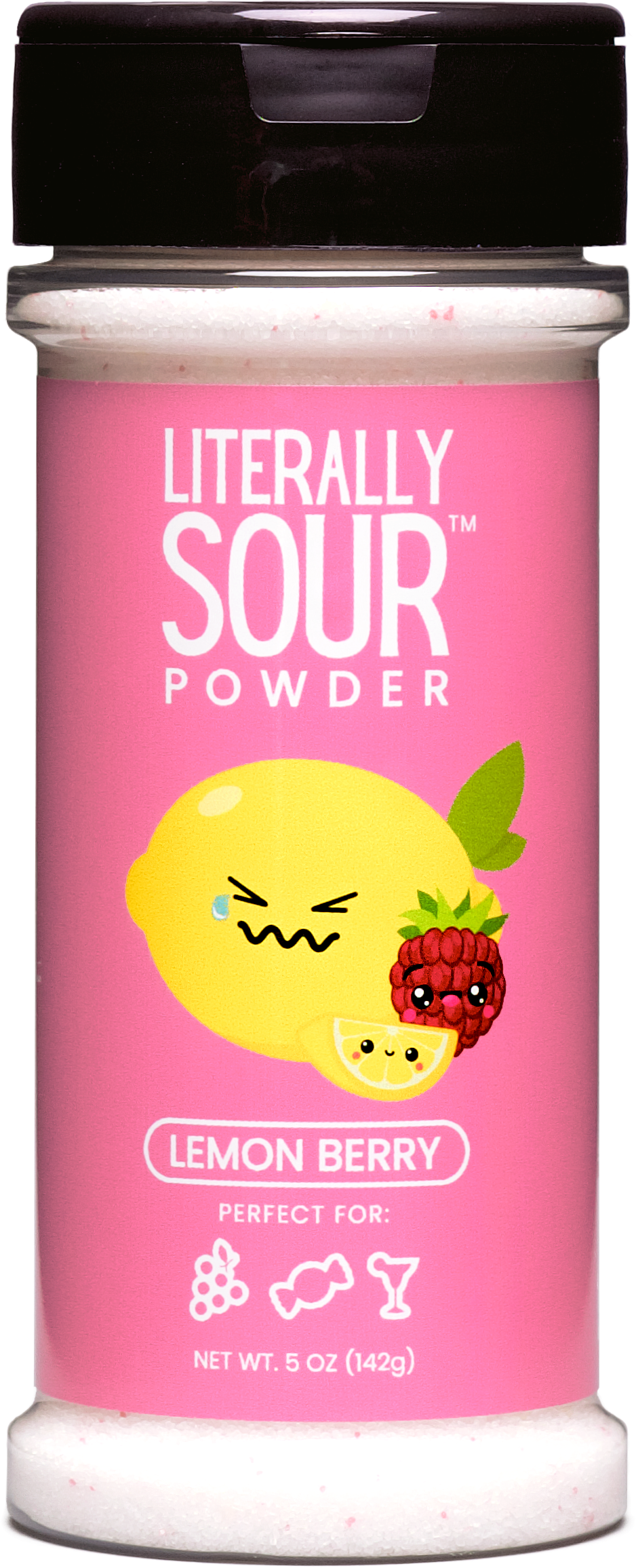 Literally Sour Lemon Berry bottle alternate front