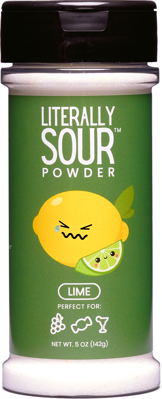 Literally Sour Lime bottle alternate front